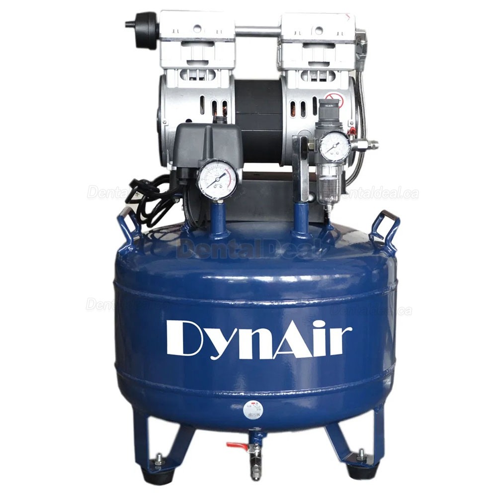 Dynamic DA7001 0.75KW/1HP Dental Oil Free Silent Air Compressor 30L Tank